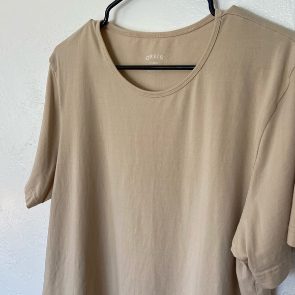 Orvis Women's Short Sleeve T Shirt in Beige Size X Large - Picture 2 of 4
